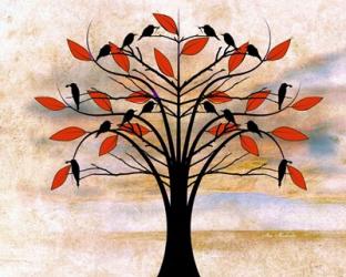 Black Birds on Tree | Obraz na stenu