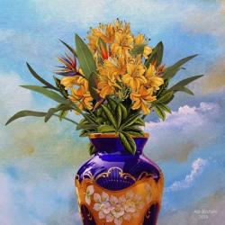 Colorful Vase Flower | Obraz na stenu