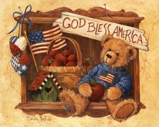 God Bless America Teddy | Obraz na stenu