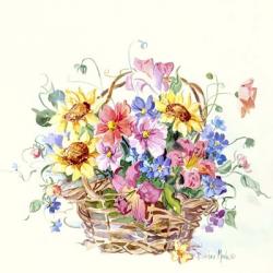 Sunflower Basket Mini II | Obraz na stenu