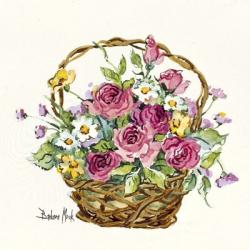 Rose Basket Miniature | Obraz na stenu