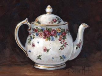 Mixed Blossom Teapot | Obraz na stenu