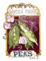 Garden Fresh Peas-Seed Packet | Obraz na stenu