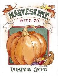 Harvestime Pumpkin-Seed Packet | Obraz na stenu