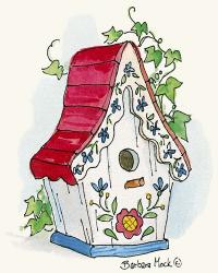 Swiss Family Birdhouse | Obraz na stenu