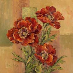 Terracotta Poppies | Obraz na stenu