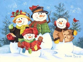 Snowman Family | Obraz na stenu