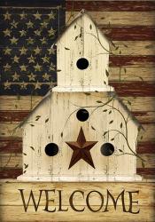 Americana Welcome Birdhouse | Obraz na stenu