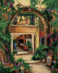 Hacienda Courtyard | Obraz na stenu