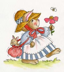 Flower Bunny | Obraz na stenu