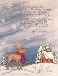Saint Nick and His Deer | Obraz na stenu