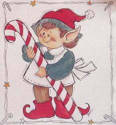 Candy Cane Elf | Obraz na stenu