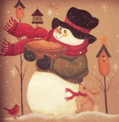Snowman and Pie | Obraz na stenu