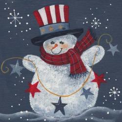 Snowman With Top Hat | Obraz na stenu