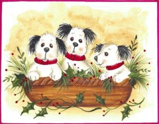 Christmas Puppies | Obraz na stenu
