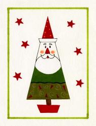 Santa Shaped Christmas Tree | Obraz na stenu