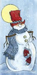 Full Moon Snow Man | Obraz na stenu