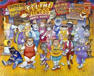 Feline Fitness | Obraz na stenu