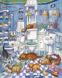 Bathroom Pups | Obraz na stenu