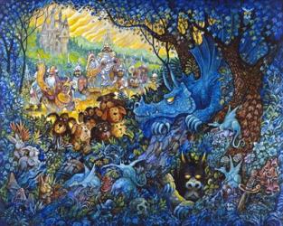 In Search Of The Blue Dragon | Obraz na stenu