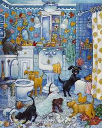 More Bathroom Pups | Obraz na stenu