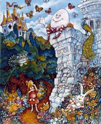 Alice And Humpty Dumpty | Obraz na stenu