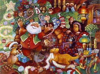 Santa Rejoicing | Obraz na stenu