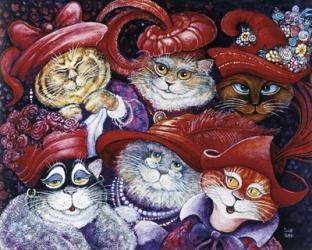 Red Hat Cats | Obraz na stenu
