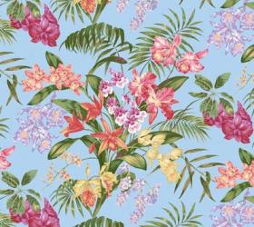 Tropic Bouquet Aqua | Obraz na stenu