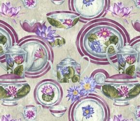 China Cabinet Silver Plum | Obraz na stenu