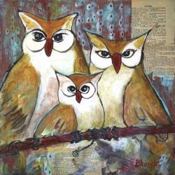 Owl Family | Obraz na stenu