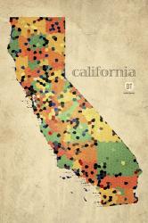 California County Map | Obraz na stenu