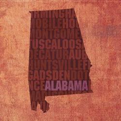 Alabama State Words | Obraz na stenu