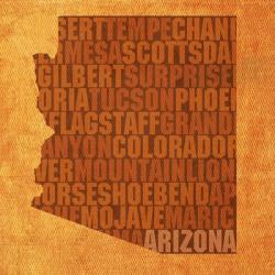 Arizona State Words | Obraz na stenu