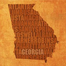 Georgia State Words | Obraz na stenu