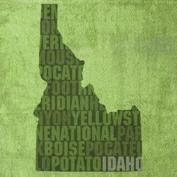 Idaho State Words | Obraz na stenu