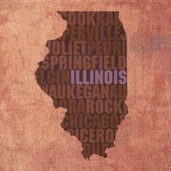 Illinois State Words | Obraz na stenu