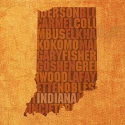 Indiana State Words | Obraz na stenu