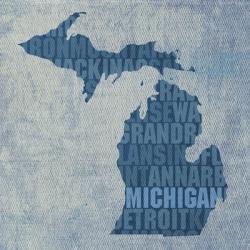 Michigan State Words | Obraz na stenu
