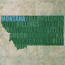 Montana State Words | Obraz na stenu