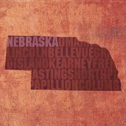 Nebraska State Words | Obraz na stenu