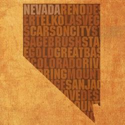 Nevada State Words | Obraz na stenu