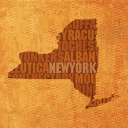 New York State Words | Obraz na stenu