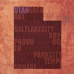 Utah State Words | Obraz na stenu