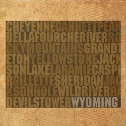 Wyoming State Words | Obraz na stenu