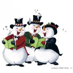 Musical Snowmen Tenors Three | Obraz na stenu