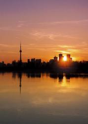 Leslie Street Spit Toronto Canada Sunset | Obraz na stenu