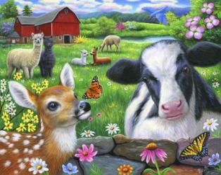 Friends at the Farm | Obraz na stenu