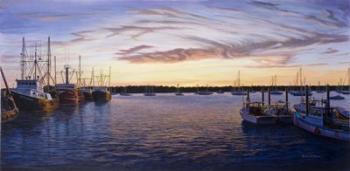 Dusk At Stonington Harbor | Obraz na stenu