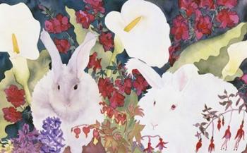 Bunnies with Callas | Obraz na stenu